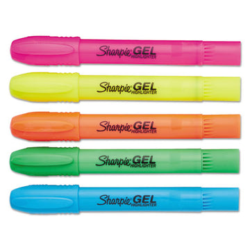 Sharpie® Gel Highlighters, Assorted Ink Colors, Bullet Tip, Assorted Barrel Colors, 5-set freeshipping - TVN Wholesale
